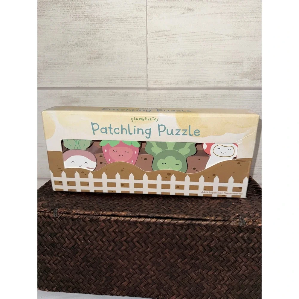 Slumberkins Patchling Puzzle Wooden Garden Vegetable Educational Toy New